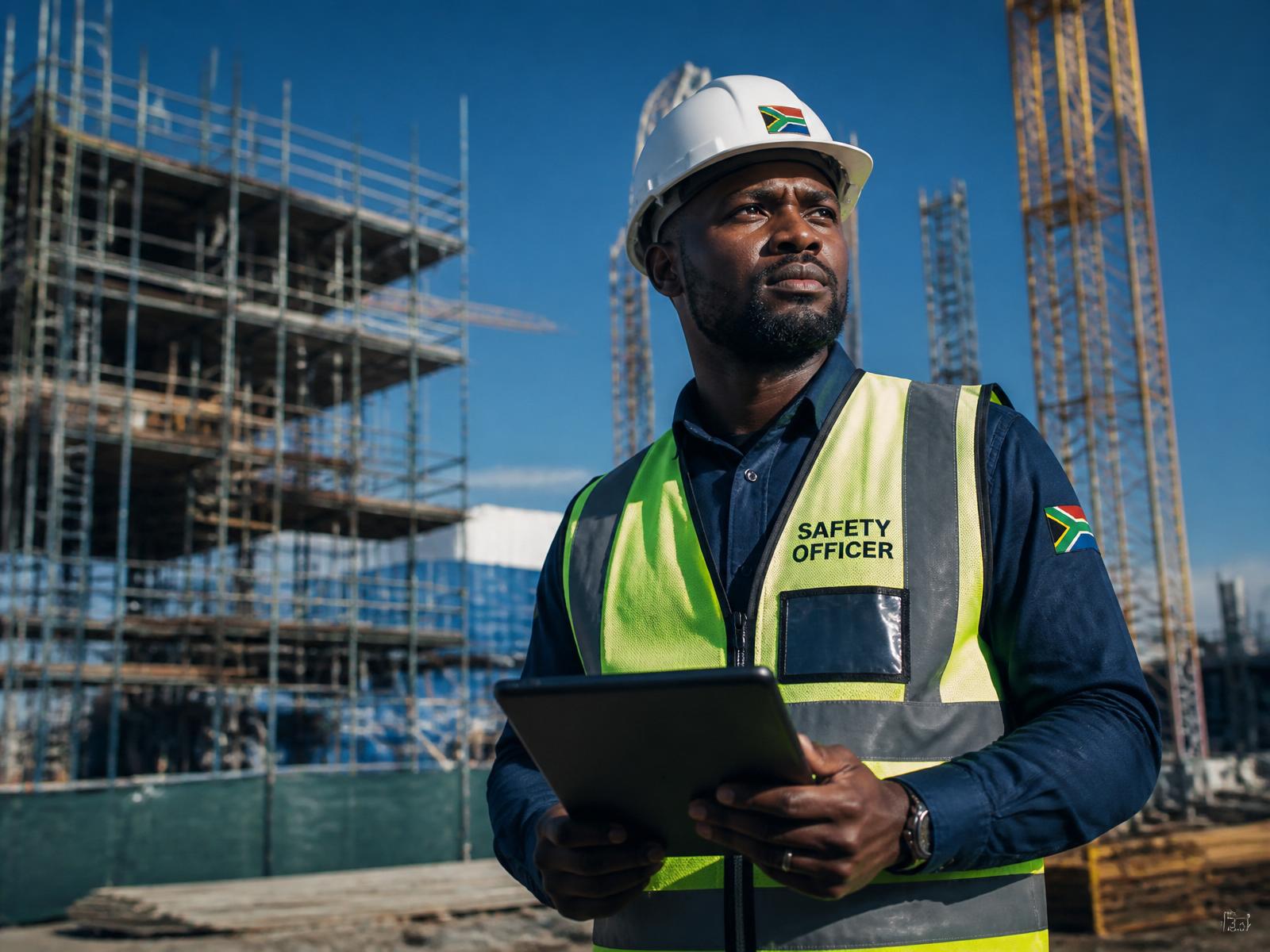 XFactor safety officer inspecting a South African construction site